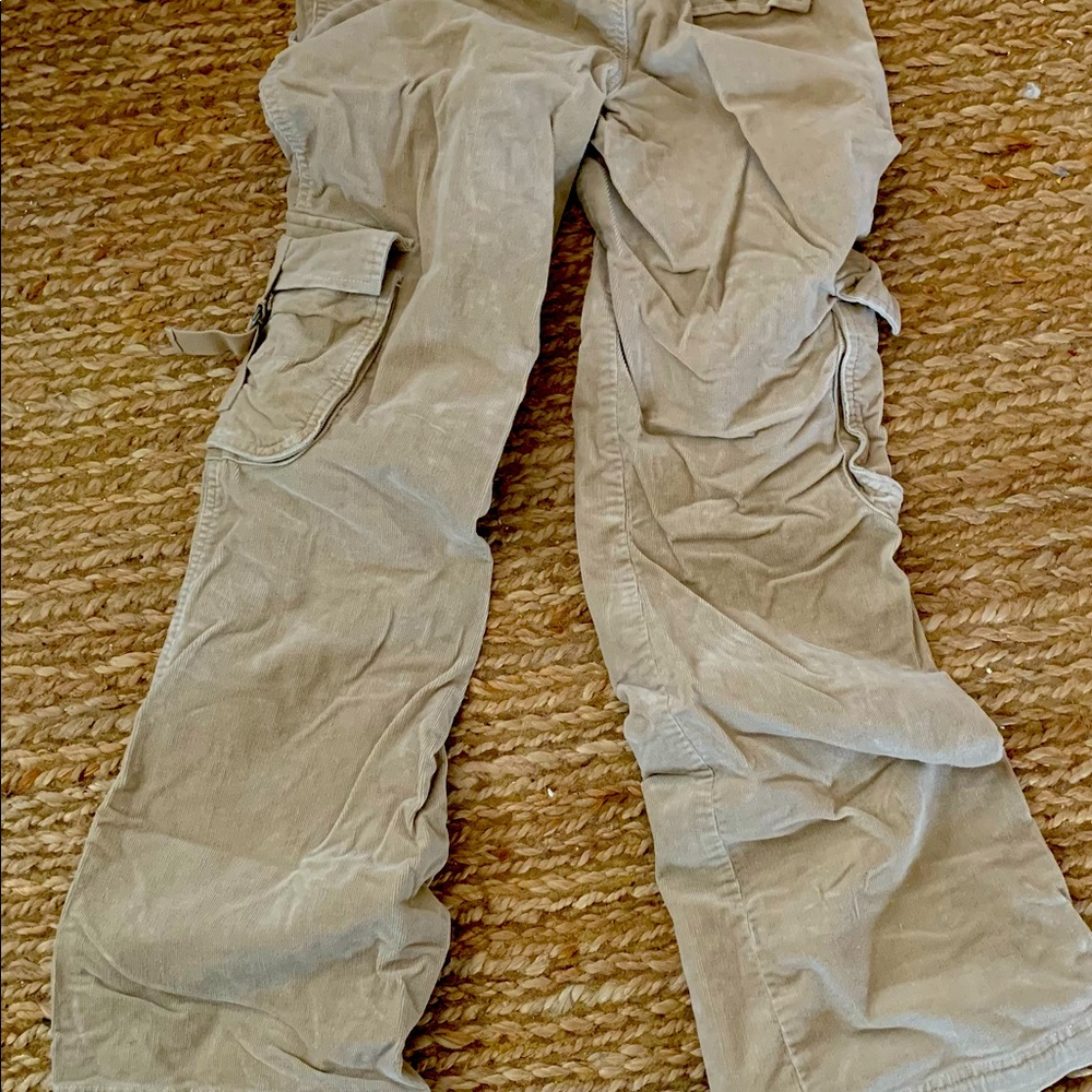 Old Navy. Size 2. Tow 1 black button front jeans. The other tan corduroy cargo.
